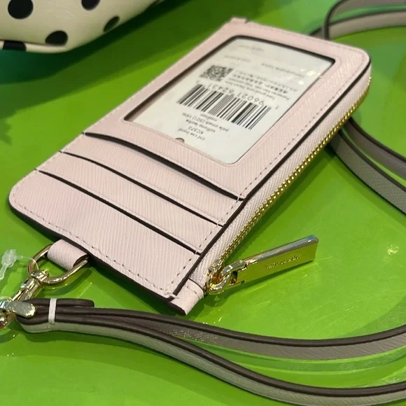 Kate Spade Madison Card Case Lanyard Pale Amethyst NWT - Picture 5 of 16